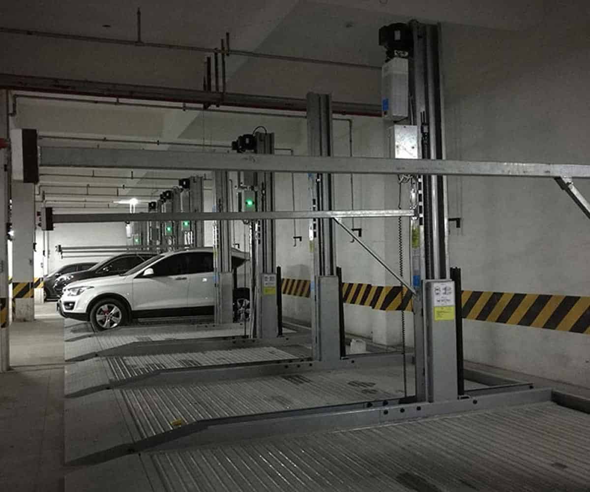 兩層PSH型機械立體車庫回收